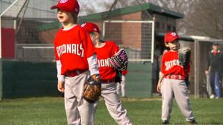 Gabes First TBall Baseball Game  Gabe and Garrett [upl. by Ramburt]