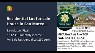 Residential Lot for sale House in San Mateo 3BR [upl. by New]