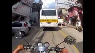 Rio de Janeiro Rocinha moto taxi ride to Rua 1 Rocinha Guesthouse [upl. by Oleg402]