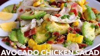 Salads Tasty Avocado Chicken Salad Recipe [upl. by Adelric]