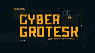 Cyber Grotesk Font family Font Free Download [upl. by Nairim]