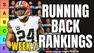 Top 36 Running Back Rankings For Week 7 Fantasy Football [upl. by Garvey]