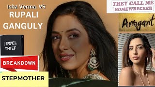 Rupali Ganguly vs Stepdaughter Isha Verma Rupali filed 50 CR Defamation Case on ISHA VERMA 💔 [upl. by Hitoshi]