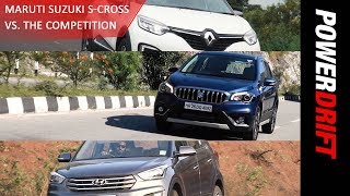 Maruti S Cross vs Renault Captur vs Hyundai Creta  Quick Comparo  PowerDrift [upl. by Trevethick]