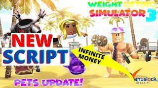 Weight Lifting Simulator 3 Script Roblox 2022  Infinite Strength and Rebirth [upl. by Sorenson]