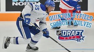 2020 NHL Draft Prospect Profile Quinton Byfield  Sudbury Wolves [upl. by Chao325]