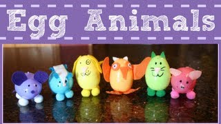 EASY EASTER CRAFT FOR KIDS  PLASTIC EGG ANIMALS [upl. by Maise]