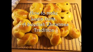 Lussekatter  Swedish Lucia bread [upl. by Enileqcaj]