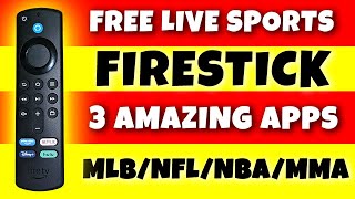 🔥FREE SPORTS ON YOUR FIRESTICK  3 GREAT APPS🔥 [upl. by Denys]