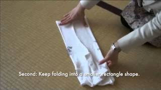 Fold short sleeved tshirts using The KonMari Method [upl. by Gavin]