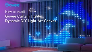 How to Install Govee Curtain Lights [upl. by Ancelin]