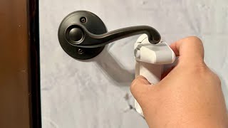 Removable Door Handle Lock [upl. by Inilahs]