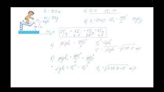 CP Physics Conservation of mechanical energy  potential gravitational and kinetic combinations [upl. by Tnomel]