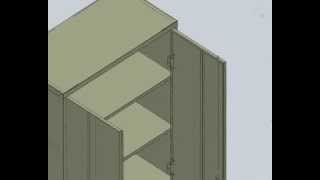 United Storage Cabinet Assembly Instructions [upl. by Jaquelin]