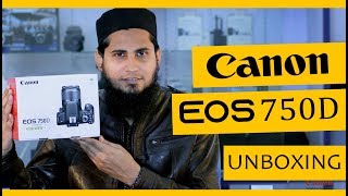 Canon EOS 750D  Unboxing amp Overview  UrduHindi  Hashmi Photos [upl. by Jacqui222]