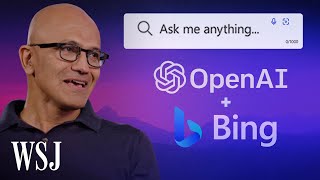 Can Bing and OpenAI Challenge Google Microsofts Satya Nadella Weighs In Exclusive  WSJ [upl. by Annaet821]