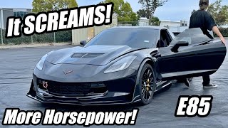 Making My Z06 Supercharger Whine 10x Louder and getting HUGE Upgrades E85  BIG GULP [upl. by Ursas]