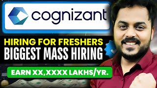 Finally Cognizant Mass Hiring Announced💪  OFF Campus Drive  Fresher Jobs🔥 [upl. by Cinomod]