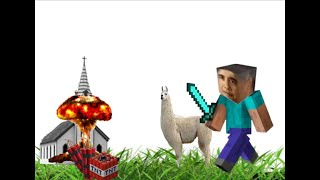 obama y llama explotan una parroquia no católica con dinamita en Minecraft ÉPICO🥶 [upl. by Vidovic]