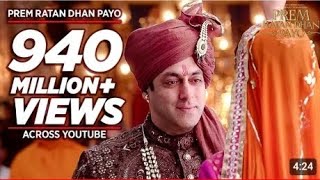 PREM RATAN DHAN PAYO Title Song Full VIDEO  Salman Khan Sonam Kapoor  Palak Muchhal TSeries [upl. by Wager542]