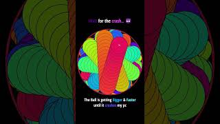 The ends gets go laggy 💀 satisfying adhd bouncingball drawing colors viral art asmr balls [upl. by Anirak]