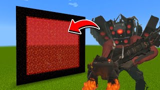 How to Make A Portal To The Titan Speakerman Loaded Dimension in Minecraft [upl. by Einimod401]