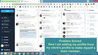 How to change the TweetDeck interface to add people as team member  Imran Tech Tube [upl. by Ahsilet740]