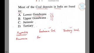 GONDWANA AND TERTIARY COAL GEOLOGY IFOS UPSC SSC CGL CIVIL ENGINEERING GATE IIT JAM BSC [upl. by Alaham105]