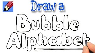 How to Draw Bubble Writing Real Easy [upl. by Noryv]