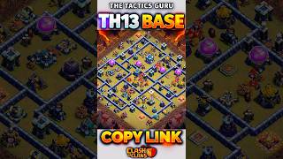 Unbeaten TH13 War Base Layout 🔥Clash of Clans [upl. by Ruprecht]