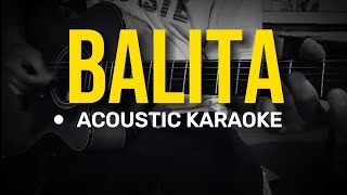 Balita  Asin Acoustic Karaoke OPM folk rock [upl. by Sayer]