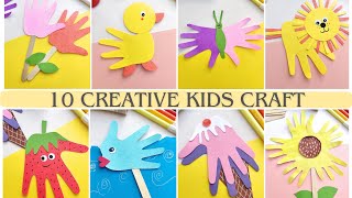 10 Creative and Easy Kids Craft  Fun Crafts for Kids  Handmeyd Treasures [upl. by Aihsenod]