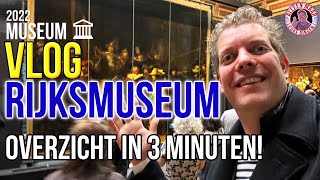 Rijksmuseum Amsterdam 2022  3 minuten rondleiding  tour [upl. by Ainel578]