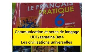 Communication et actes de langage6AEPUD 1semaine 3et 4français pratique [upl. by Rosabelle]