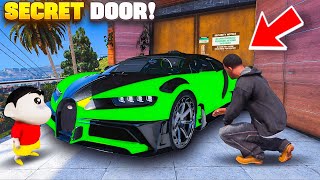 Franklin amp Shin chan Opened a Secret Door Outside His House in Gta 5 in Telugu [upl. by Abey215]