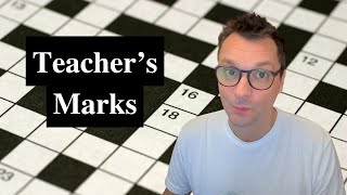 Teachers Marks  Sunday New York Times Crossword puzzle [upl. by Ahsied]