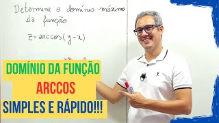 DOMÍNIO DA FUNÇÃO ARCCOS [upl. by Mirak]