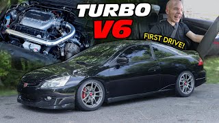 I Built The Perfect Turbo V6 Honda This Is The FIRST DRIVE [upl. by Assirram]