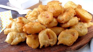 Cómo hacer calamares a la romana caseros muy esponjosos y crujientes Receta fácil y deliciosa [upl. by Sullecram]