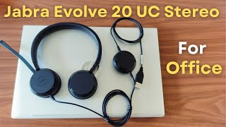 🎧 Jabra Evolve 20 Review  Perfect Headphones For Office Meetings 🔥 [upl. by Laks]