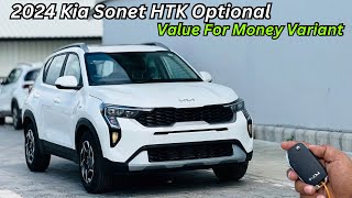 Base Me Top Model Wale Features 😍 2024 Kia Sonet HTK Opt Full Detailed Review ❤️ Price amp Features [upl. by Eimmat]