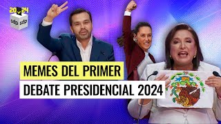 MEMES 🤡 del PRIMER DEBATE PRESIDENCIAL 2024 con XÓCHITL GÁLVEZ🙃 Claudia SHEINBAUM🧊y JORGE MÁYNEZ🍻 [upl. by Moonier564]