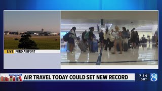 Air travel on Sunday could set new record [upl. by Westney]