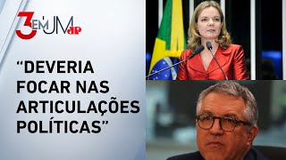 Gleisi Hoffmann critica falas de Padilha sobre atuação do PT nas eleições municipais [upl. by Aroved]