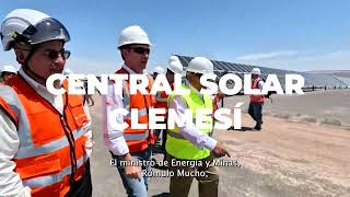 MINISTRO MUCHO INAUGURÓ CENTRAL SOLAR CLEMESÍ [upl. by Utta]