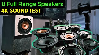 SUPERTEST  8 Diy Full Range Speakers That Will Blow Your Mind [upl. by Letrice685]