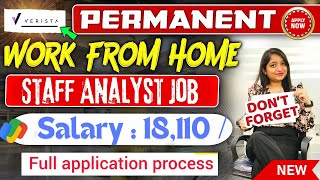 Verista Permanent Work From Home Job🤑Salary Upto ₹18000m✅Any Fresher Graduate Eligible😍WFH job [upl. by Anerual]