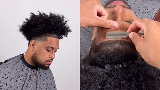 How to Cut A 200 Taper hairline W Afro [upl. by Kirbee]