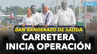 🔴 EN VIVO AMLO y Claudia van a Veracruz estrenan carretera AcayucanLa Ventosa [upl. by Norb142]