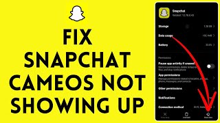 How to Fix Snapchat Cameos If Not Showing Up 2024 [upl. by Cardew]